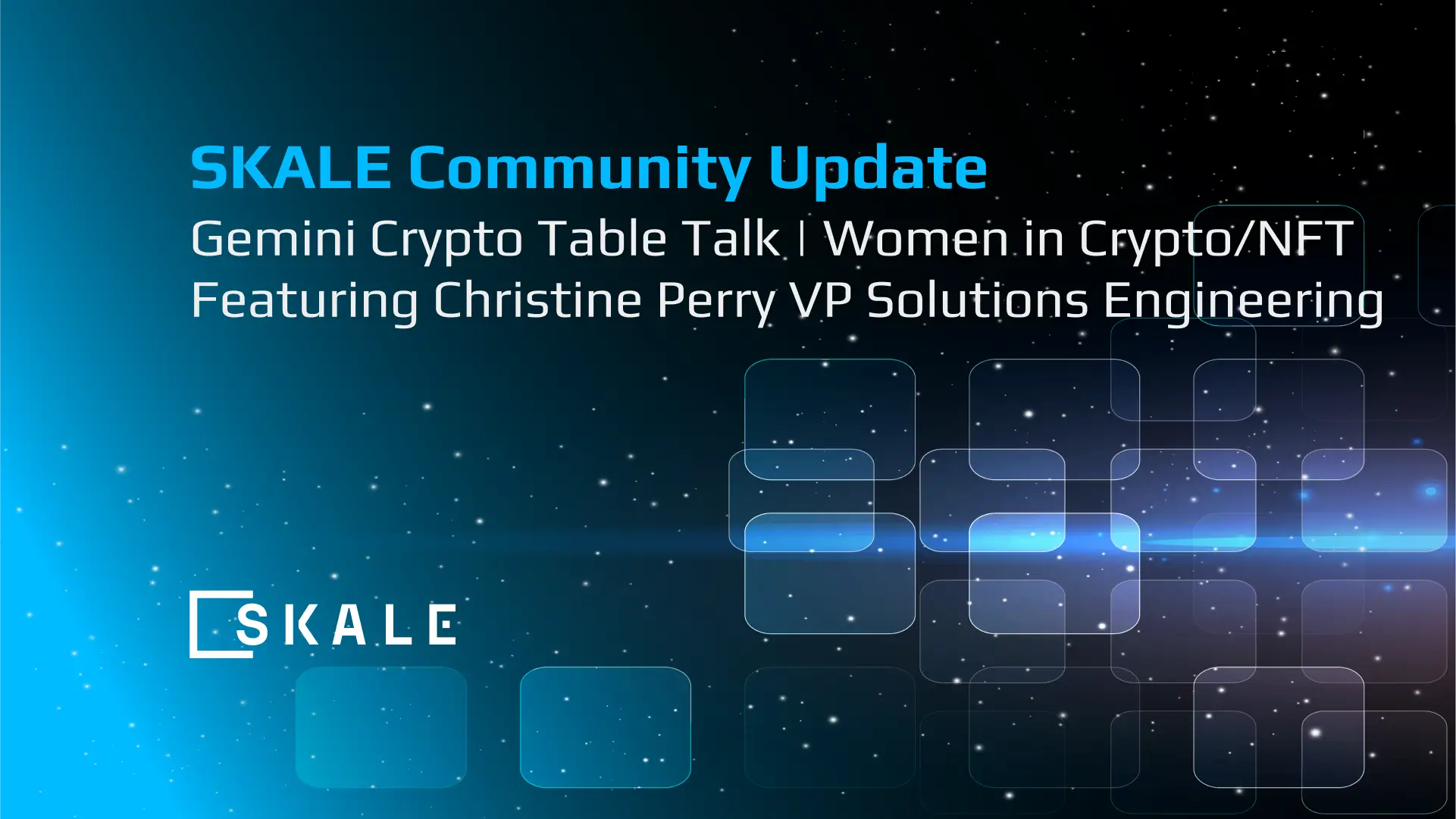 Listen in on the Gemini Exchange "Women in Crypto" series including SKALE's Christine Perry | SKALE