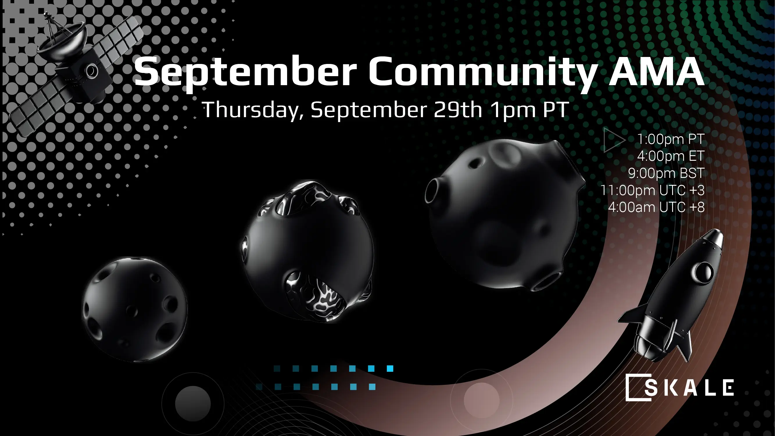 Upcoming September Community AMA with SKALE's Core Team | SKALE