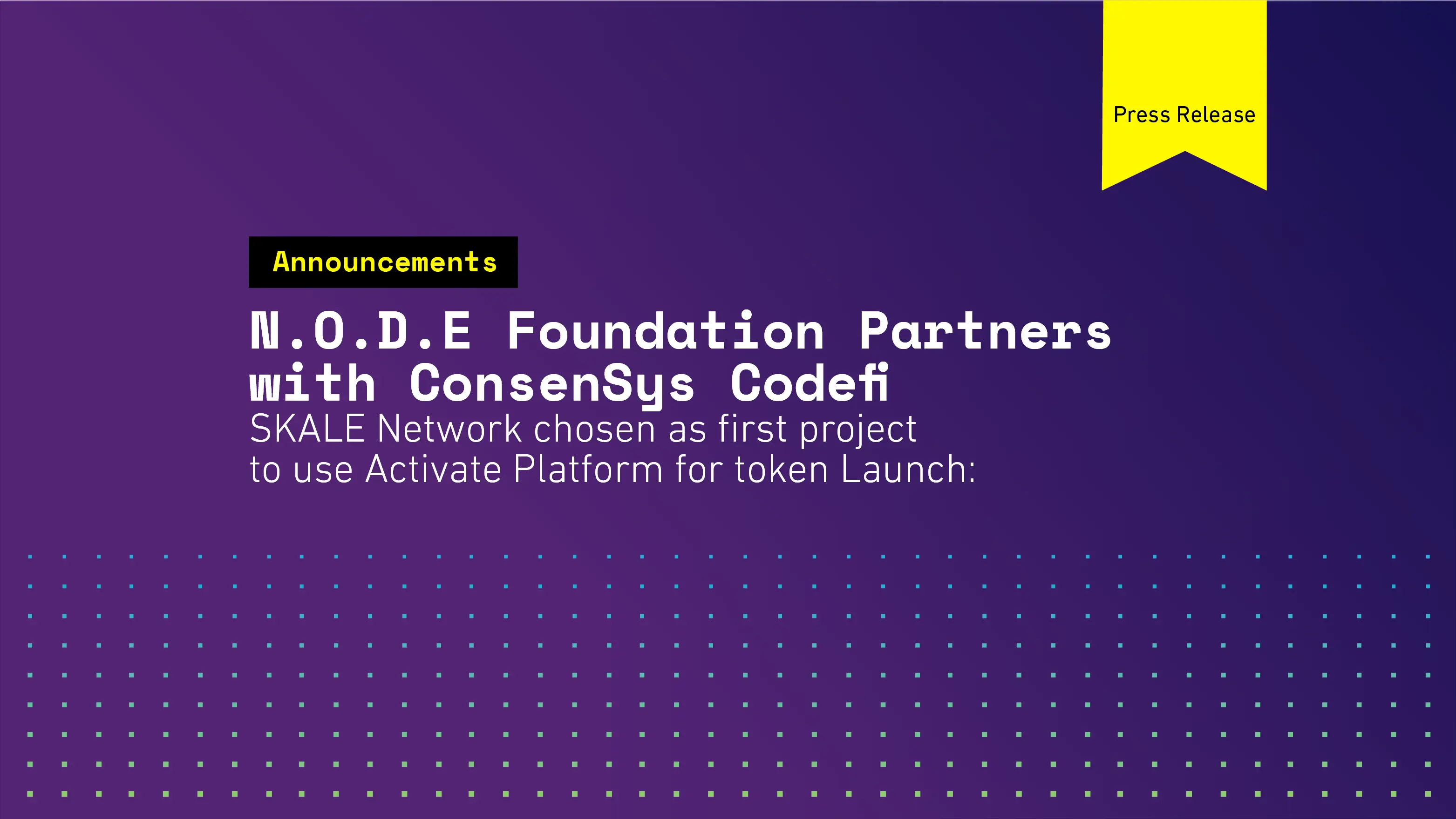 N.O.D.E. Foundation partners with ConsenSys Codefi | SKALE