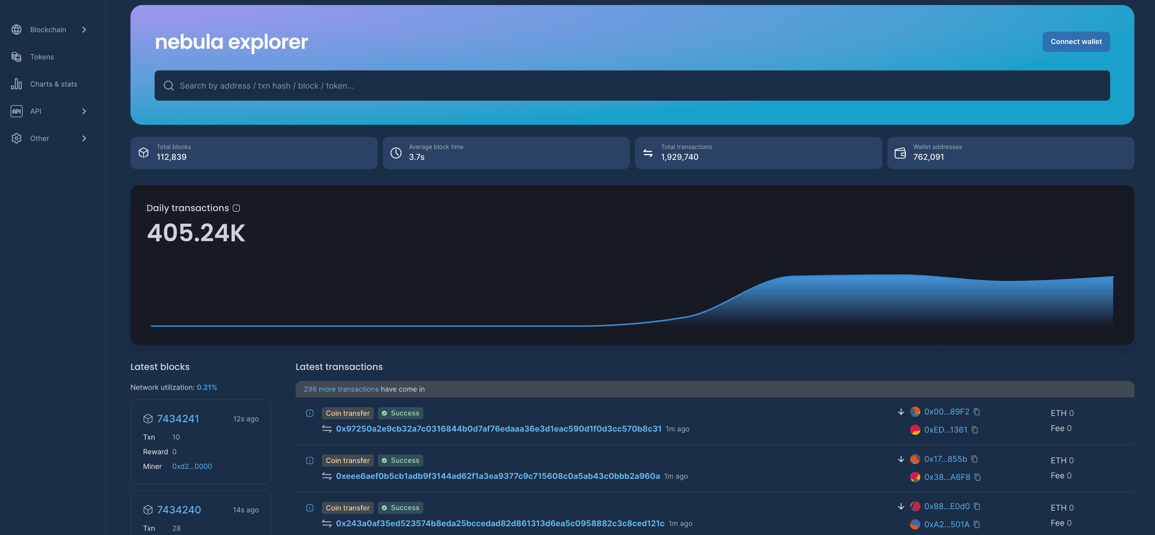 Preview of SKALE Block Explorer 2.0