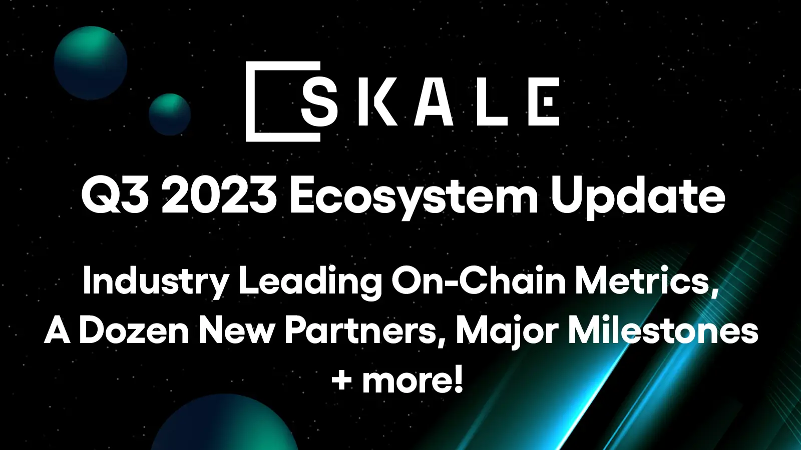 SKALE Q3 Ecosystem Recap: The Biggest Period of Growth in SKALE's History! | SKALE
