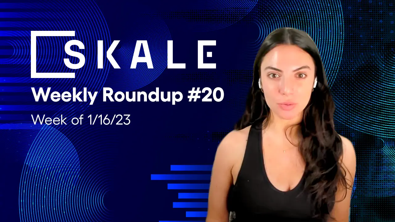 SKALE Weekly Roundup #20: Week of 01/16/23 | SKALE
