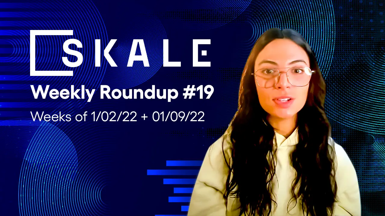 SKALE Weekly Roundup #19: Weeks of 01/02/23 & 01/09/23 | SKALE