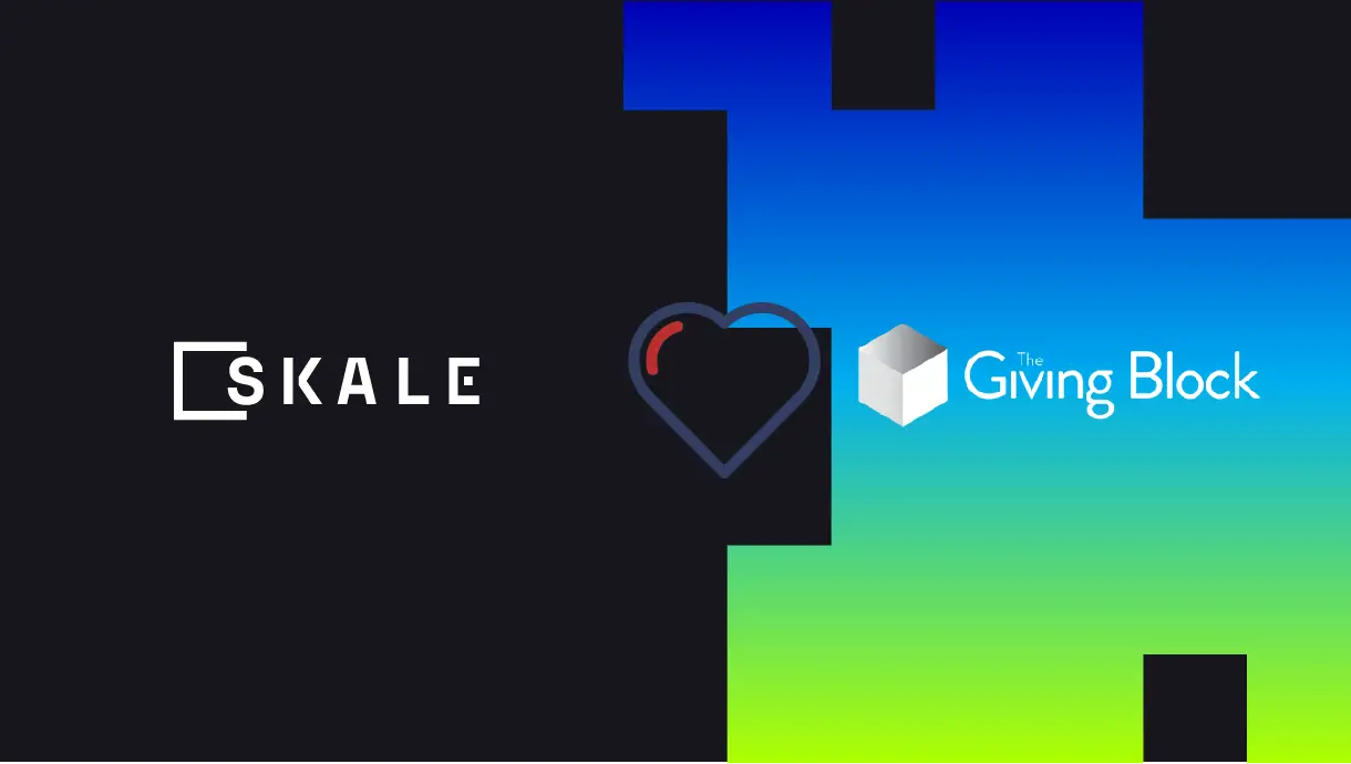 Crypto Donation Platform The Giving Block + SKALE | SKALE