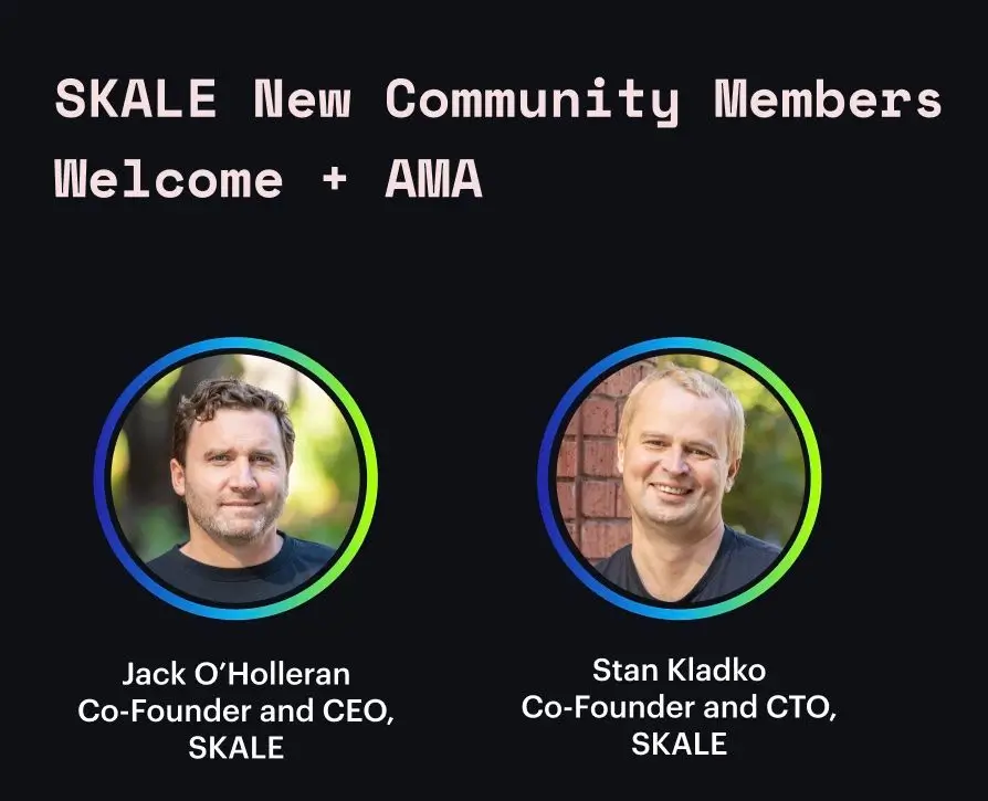 SKALE Co-Founders AMA #4 - Welcome new token holders! | SKALE