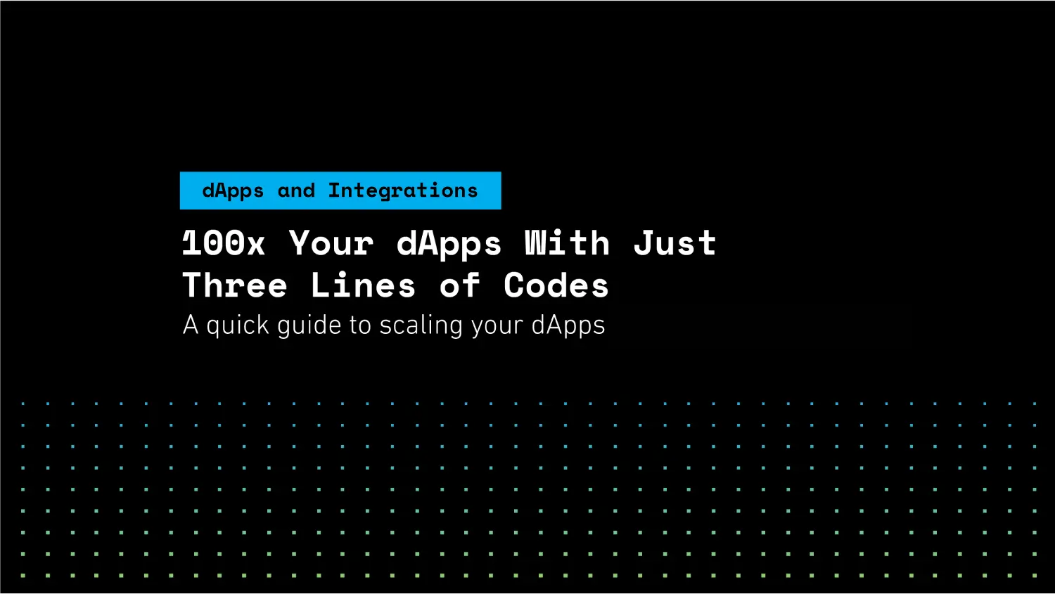 100x Your dApps With Just Three Lines of Code | SKALE